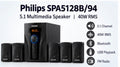 Philips SPA5128B/94  - 5.1 Multimedia Speaker, 40W