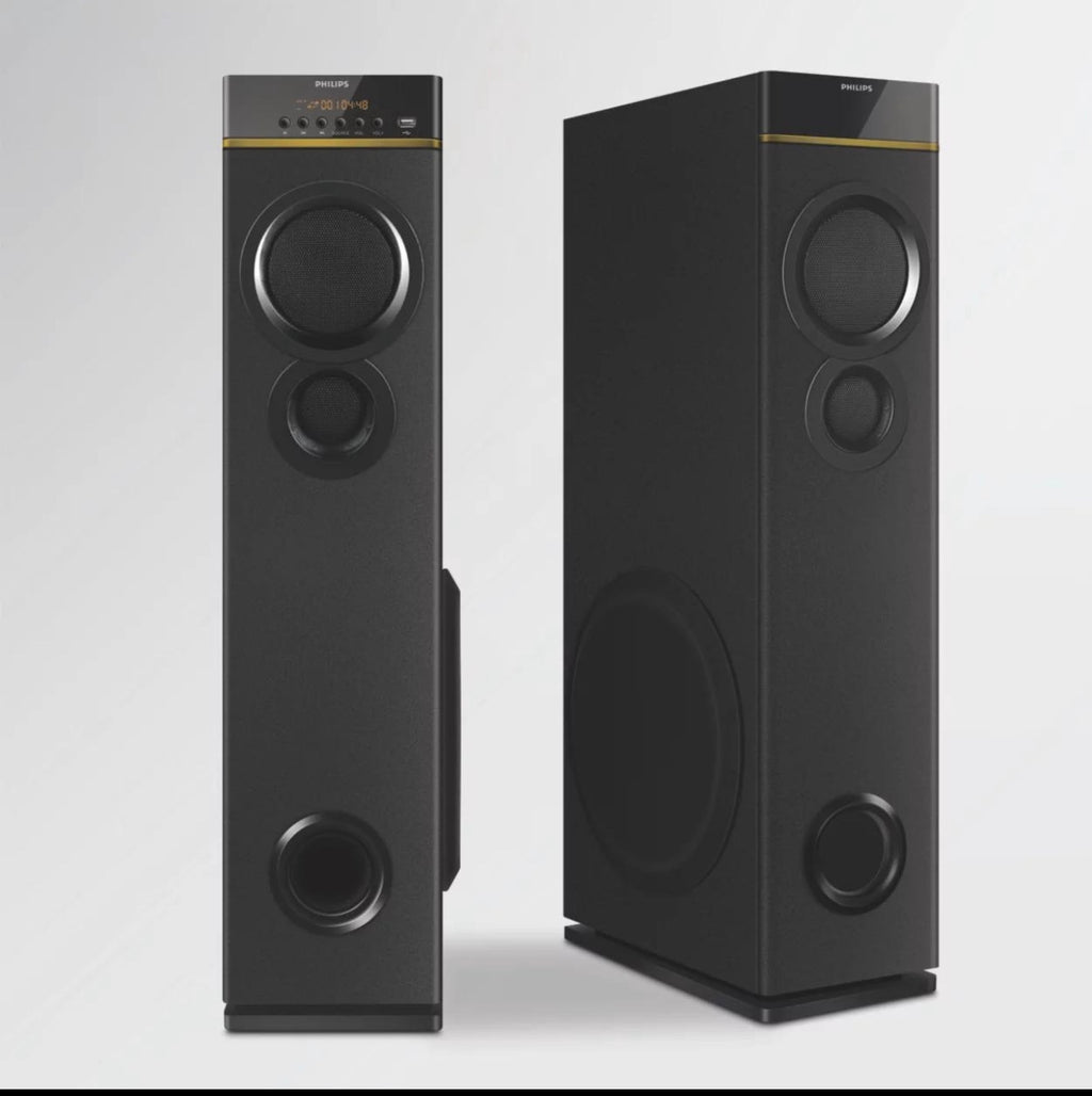 Philips SPA9085/94  - 2.0 Tower Speaker with Bluetooth,100W, With Optical