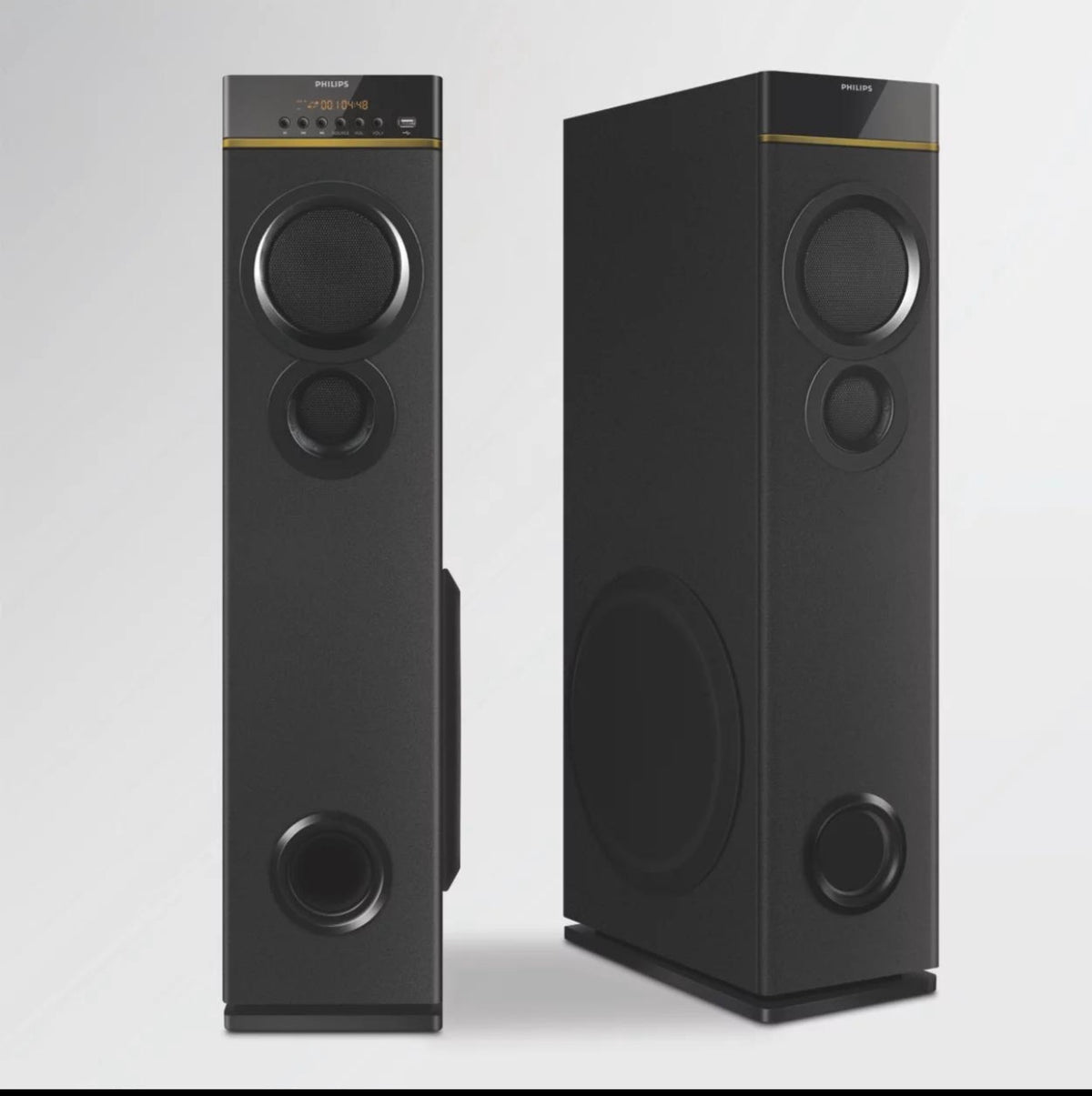 Philips SPA9085/94  - 2.0 Tower Speaker with Bluetooth,100W, With Optical