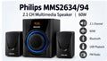 Philips MMS2634  - 2.1 CH Multimedia Speaker, 60W'NEW