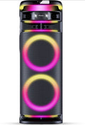 Philips TAX5004  - 500W Max, 12”X2, RGB speaker light with Strobe light, AC/Battery powered, USB, BT v5.3 , Mic. in x1, Karaoke, wireless Mic-2